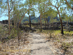 Well maintained tracks to the end at Nourlangie Rock in Kakadu Kational Park Northern Territory Australia